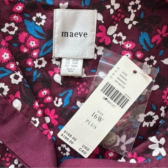 Anthropologie Maeve Puff Sleeve Collared Floral
Mini Dress Size 16 - Picture 6 of 8